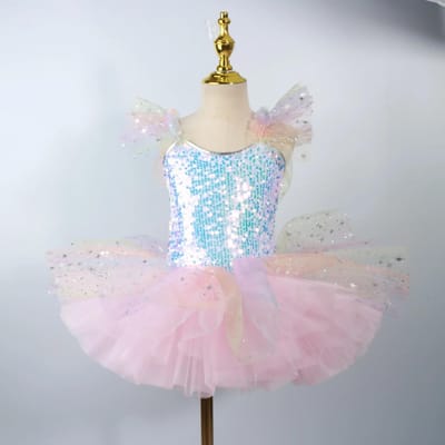 Toon Tutu Baby Ballet Prinses Fee Kinderkleding Kinderdag Casual Zomer Meisjes Jurk Kinderkleding Danskleding Podium 130