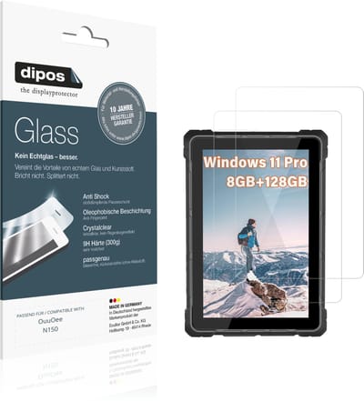 dipos – 2x Pantserfolie geschikt voor OuuOee N150 | 9H Screenprotector