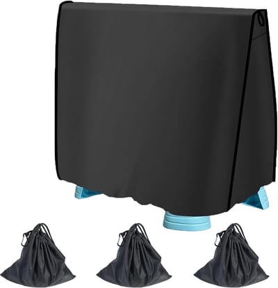 Beschermhoes voor Watertafel - Waterbestendige Cover - Buiten Speelgoed - Inclusief Zandzakken - 95 x 58 x 93 cm - Zwart