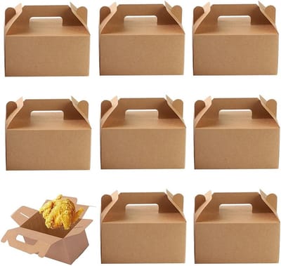 Set van 15 Kartonnen Cadeauboxen, Bruine Kraft Papieren Dozen voor Snoep, Chocolade, Cupcakes en Koekjes (19 x 11 x 10 cm)
