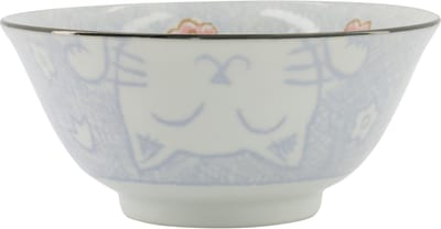 Tokyo Design Studio - Blauwe Kom - Kawaii Cat - 15.3 x 3cm 500ml