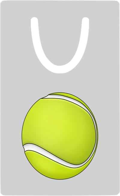 Hacebo® - Tennisbal metalen boekenlegger - Tennis - Tennissers - Sport - balsport - raket Bladwijzer boekenleggers - 7.6 cm x 5cm