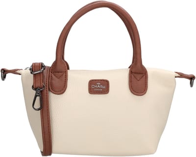 Charm London Buckingham Palace Handtas - Crossbodytas - Schoudertas - Schouderband - Kunstleer - Vegan Leer - Beige