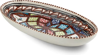 Ovale schaal Marron 30 cm serveerschaal aardewerk | OS.MA.30 | Dishes & Deco