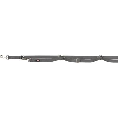 Trixie Premium verstelbare riem M-L: 2,00 m/20 mm grafiet