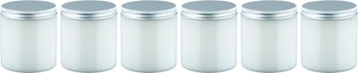 Luxe Verzorgende Bodyscrub-Gel Bamboe - 400 gram - Pot met aluminium deksel - set van 6 stuks - Hydraterende Lichaamsscrub