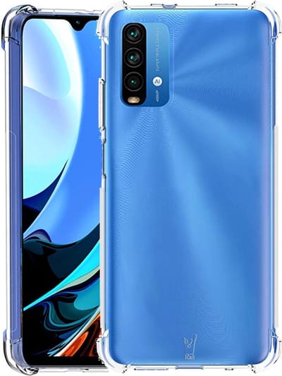 Hoesje geschikt voor Xiaomi Redmi 9T - Anti Shock Proof Siliconen Back Cover Case Hoes Transparant