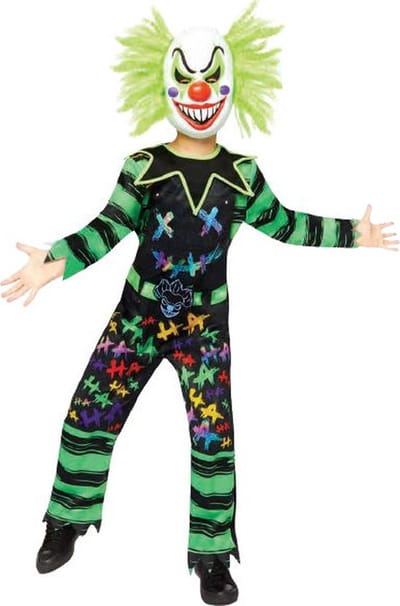 Amscan Verkleedpak Haha Clown Junior Polyester Zwart/groen Mt 104/116