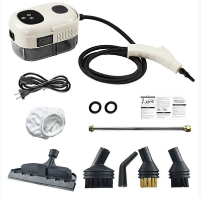 Hogedrukstoomreiniger, 2500 W, draagbaar, met een van 3 bar en instelbare temperatuur, voor keuken, badkamer, auto, huishoudelijke apparaten