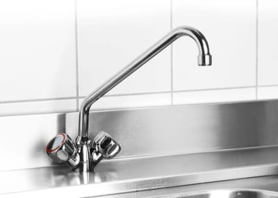 HENDI Spoelbak kraan – draaibaar – aparte draaiknoppen – installatiegat ø30 mm – radius 250 mm