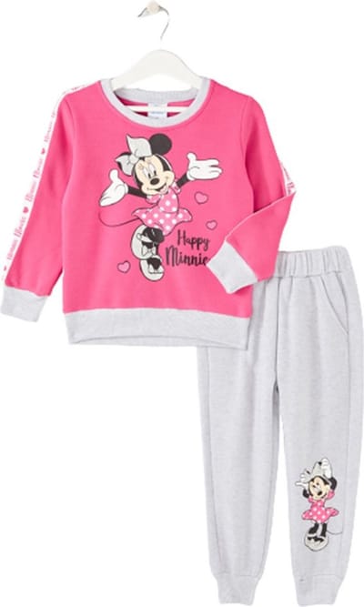 Disney Minnie Mouse Set - Joggingpak / Trainingspak / Vrijetijdspak - Roze - Maat 122/128 (8 jaar)