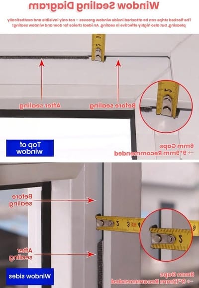 Draught Excluder voor Deuren en Ramen, Zelfklevende Borstelstrip, 10 m x 9 mm, Energiezuinige Luchtdichting en Geluidsisolatie
