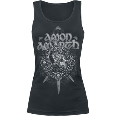 Amon Amarth Top - Ragnarok - L tot XXL - voor Vrouwen - zwart
