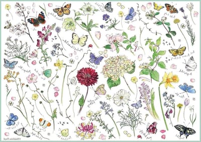 Legpuzzel 1000 stukjes - Bloemenpuzzel - Ontspannend tijdverdrijf - Eco-vriendelijke verpakking - 68 x 48 cm - Multicolor