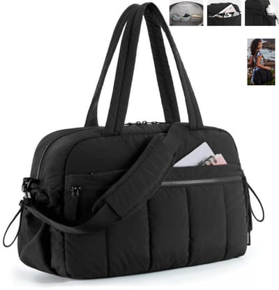 1 stuk – Sporttassen - Sporttas – Weekendtas voor dames – Handtas – Crossbodytas – Reistas – Waterdichte gymtas – Bagage – Compact & lichtgewicht – Stevig & duurzaam – Unisex – 41 x 18 x 29 cm – zwart