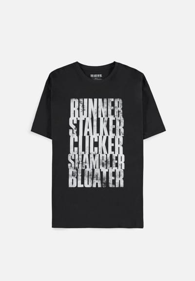 The Last Of Us - Run Stalk Click Shamble Bloat Heren T-shirt - 2XL - Zwart