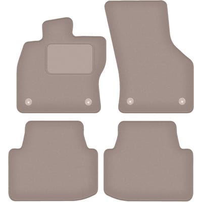 Beige veloursmatten voor: Volkswagen Passat B8 FL stationwagen, sedan (2019-)