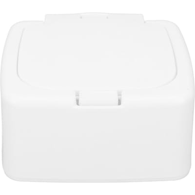 Katoenen Wattenstaafje Spons Puff Container Dispenser Doos Opbergkoffer Organizer Stofdicht Badkamer white