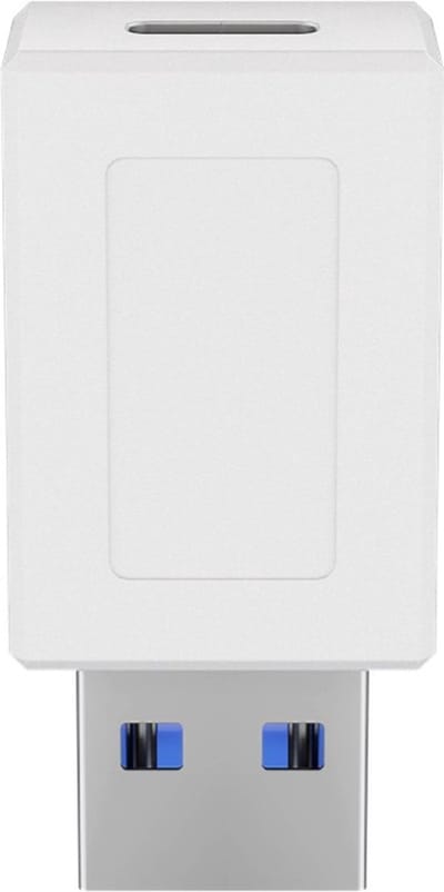 USB-A (m) - USB-C (v) adapter - USB3.0 / wit