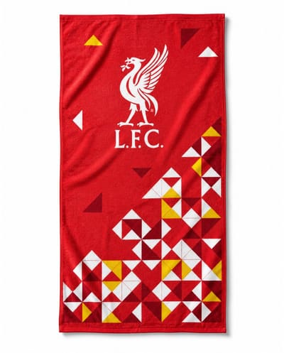 Liverpool handdoek PT rood 70 x 140 cm