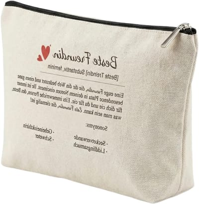 SnelShoppen - Make-uptas voor Dames, Ruime Cosmeticatas, Gepersonaliseerde Verjaardagscadeaus voor Vrouwen, Grappige Vriendschapscadeaus, Klassieke Ma