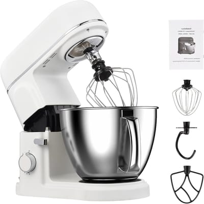 Keukenmachine - Mixer Robot - Bakken en Koken - 10 Snelheden - 5 Liter Kom - Wit