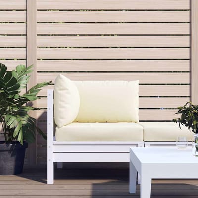 vidaXL - Palletkussens - 3 - st - oxford - stof - crèmewit