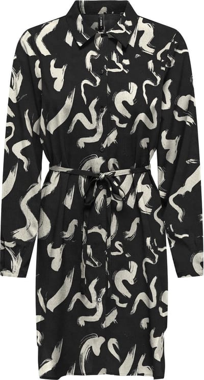 ONLY - ONLNOVA LIFE ELITE L/S SHIRT DRESS AOP - Meisjes - Mini jurken