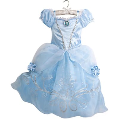 Costume Cosplay Princesse Enfant Fille Robe Reine des Neiges Halloween Carnaval Vêtements Mignons Cosplay Vêtements de Soirée pour 2-10 Ans 2-3T(100) blue
