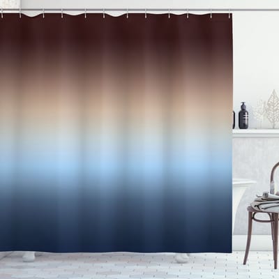 New Bed, Ombre Geleidelijke Kleurenverandering Modern, Douchegordijn Badkamer Decor Set met Haakjes, 180 cm B 200 cm L