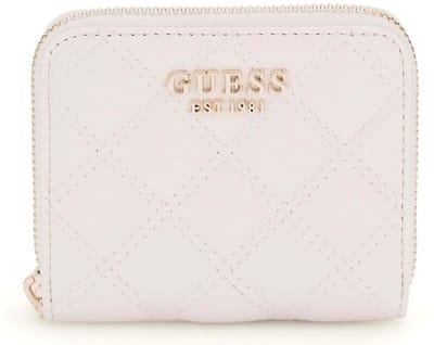 GUESS portemonnee Giully II SLG Zip Around Wallet Cream White crème