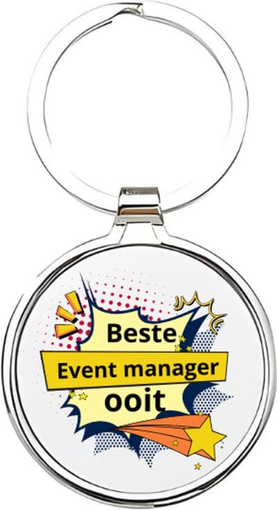 Akyol - beste event manager ooit Sleutelhanger - Manager - de beste event manager - eventmanager - directeur - werk - cadeau voor je baas - sleutelhanger voor je baas - werkgever - leukste werkgever die er is - manager - 4 x 7,5 CM