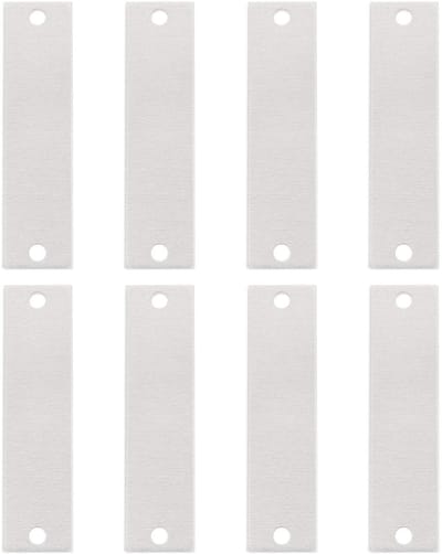 Dailygoods- Opbergdoos - 30 verpakkingen aluminium connectoren - Rechthoekig - Linten met 2 gaten - Hondenarmbanden - Etiketten - Creatieve omgeving - Opbergdoosje