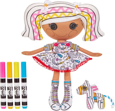 Lalaloopsy pop Color me - Zelf in kleuren - Mode poppen - Poppen - Uit wasbaar stift