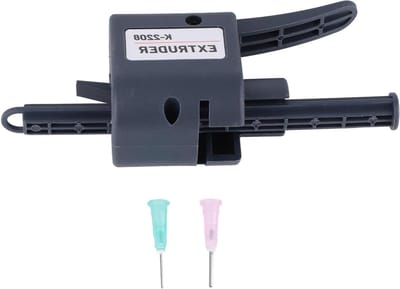 Soldeerpasta Extruder - Dispenser Lijm - Precisie Werk - Kunststof Behuizing - 16 x 6 x 5 cm - Grijs