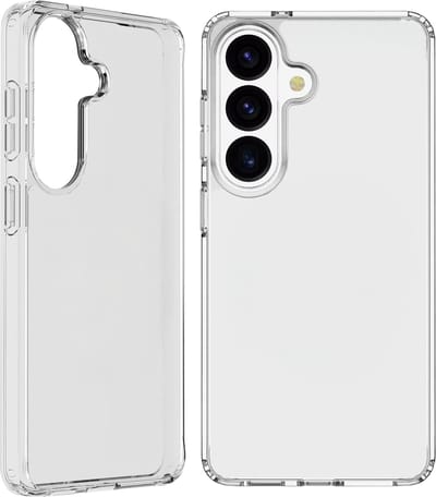 Cellularline Clear Duo Hoesje - Geschikt voor Samsung Galaxy S26 - Transparant & Dual Materiaal - Transparant