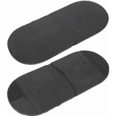 Leren Schoenen Rubber Slijtvaste Buitenzolen Handgemaakte Schoenen Reparatie Halve Zool (Zwarte Hak) zwart