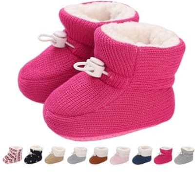Warme Babyschoenen voor de Winter - Antislip, Verstelbare Sneeuwschoenen voor 0-18 Maanden