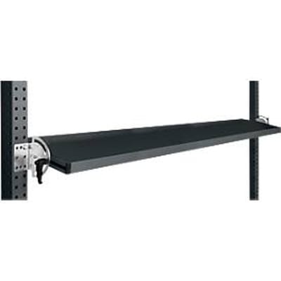 Manuflex kantelbare opbergconsole, voor de serie Universal of Profi, bruikbare diepte 195 mm, voor tafelbreedte 1750 mm, antraciet