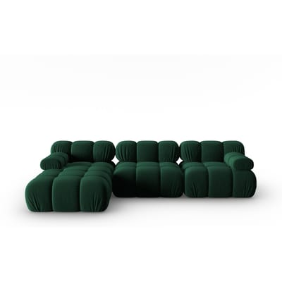 Modulaire-4-zitshoekbank Tropea links velvet | Milo Casa