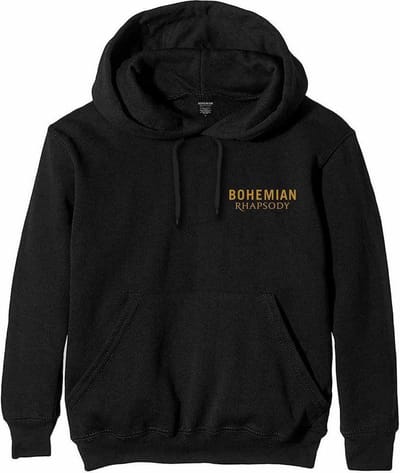 Queen - Bohemian Rhapsody Movie Poster Hoodie/trui - met rug print - 2XL - Zwart