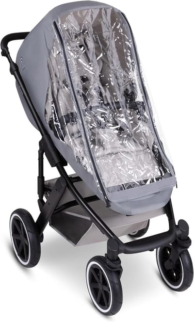 Kinderwagenhoes - Regenhoes - Alle Weer - Reflecterende Veiligheid - Compact Transport - Grijs