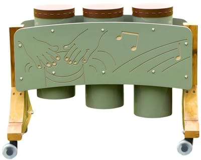 Masterkidz tuininstrumenten set van drie conga-drums - UNI