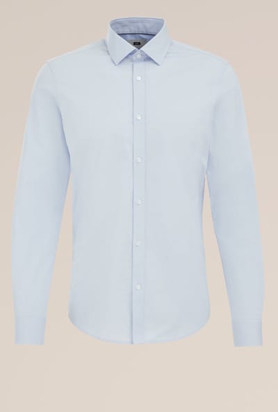 WE Fashion Heren Anti-odour slim fit overhemd met stretch