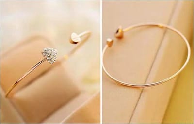 Without Lemons Goudkleurig armbandje met hart - love - liefde - romantisch cadeau - armband - bracelet heart - Moederdagcadeau - Moederdagtip - Vriendinnen - kerstcadeau