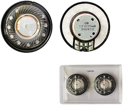 OmGoods - Dailygoody - Vervangende Luidsprekers - 40mm Drivers - Hoogwaardige Geluidskwaliteit - Zwart - Reparatie Onderdelen - Geschikt voor QC2 QC15 QC3 AE2 OE2
