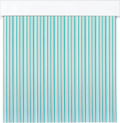 Buitengordijn PVC - Insectenwering - Buitenruimte - Dubbele band sluiting - 210x90cm - Groen transparant