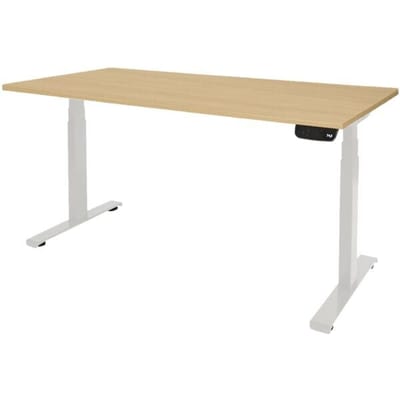 Zit Sta Bureau - T-poot Elek 140x80 robson -wit frame