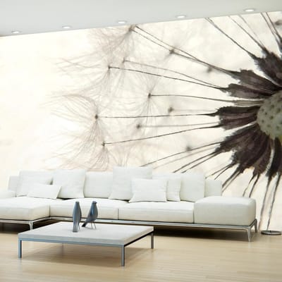 Fotobehang - White Dandelion.