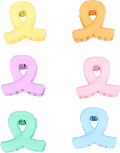 Haarsoires Haarspeld Haarklemmen 2cm – Klein Lusvorm – Pastel Kleuren – Set van 6 - Haarclip Klem - Hair Claw - voor Opsteken Haar - Hair Clip - Decoratieve Haaraccessoire